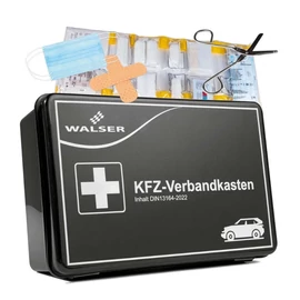 Autós elsősegély csomag DIN 13164-2022 szabvány szerint, EU kompatibilis 1KVX33V65