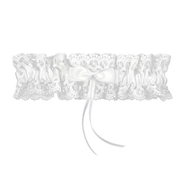 Fehér menyasszonyi combfix EC3857911-W