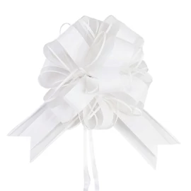 8 darabos nagy méretű esküvői és dekoratív masni szett – Fehér YR5896441