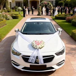 Stílusú szív alakú esküvői autó koszorú 63MX25G8QW