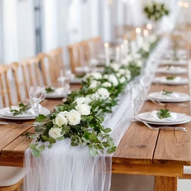 Esküvői Fehér Függönypanel 45M RK6665395