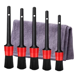 Autó tisztító ecset készlet mikroszálas kendővel 5 db 10181