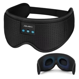 Bluetooth alvómaszk beépített fejhallgatóval, 3D sötétítő - Fekete RE4322130