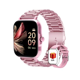 HD okos sportóra – Rózsaszín ötvözet szíjjal QC8431496-8