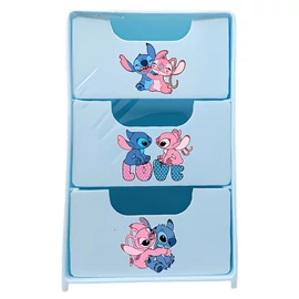 Disney Stitch 3 fiókos asztali tárolódoboz mini rendszerező - Kék 6GM15526K9-2