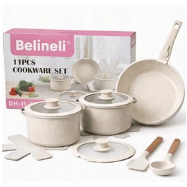 Belineli 11 részes tapadásmentes edénykészlet bézs V4M65365G5