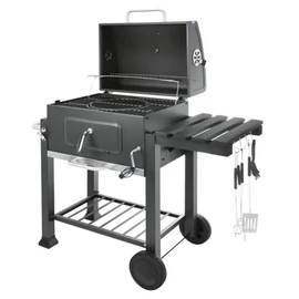 Kaminer prémium faszenes grill öntöttvas ráccsal fedéllel hőmérővel 00027318