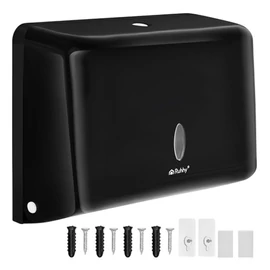 RUHHY Falra szerelhető papírtörlő adagoló, fekete 00027714