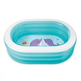 Intex ovális felfújható gyerekmedence halas mintával 163x107x46cm 157482