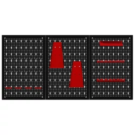 Kraft&Dele fém szerszámtartó falipanel 120x60 cm KD11895