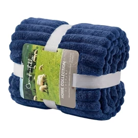 Puha csíkos pléd - Kék 150 x 200 cm HCP2