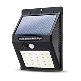 Solar mozgásérzékelős fali ledlámpa 20 ledes