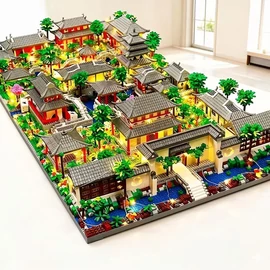 2637 db kínai kert építészeti építőkocka készlet 32x18 cm 73M5256GWG