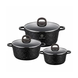 WORTHAIR 6 részes gránit bevonatos edénykészlet 18–22–26cm WORTHAIR-6