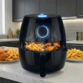 KOCHWERK forró levegős fritőz / Airfyer 4L 1400W fehér DS00727-L