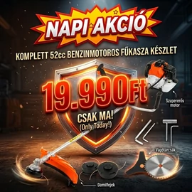 BLACK Benzinmotoros Fűkasza és Bozótvágó 5,2 LE 53081