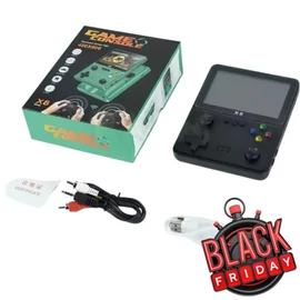 X8 Retro Kézi Játékkonzol – 4” IPS HD kijelzővel (640×480) (Fekete) X8FK