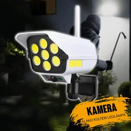 Napelemes, mozgásérzékelős álkamera alakú LED lámpa CL877B