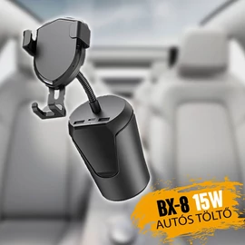 BX8 vezeték nélküli autós töltő 15W