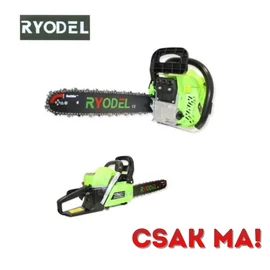 Ryodel Benzinmotoros Láncfűrész 68köbcenti 6,2lóerő  RY/CHS-55x