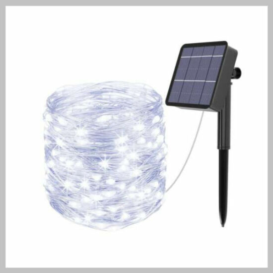 Solar kültéri lámpafüzér 500 ledes 37 méter KE23-567