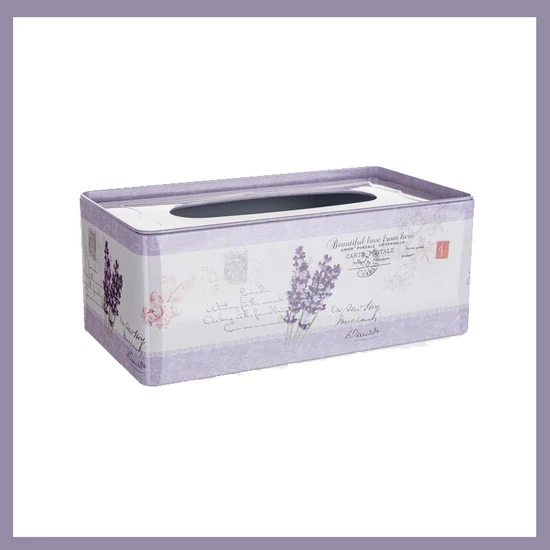 Papírzsebkendő tartó LAVENDER 24cm 63918110