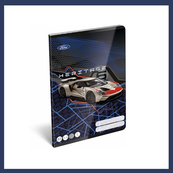 Füzet tűzött A/5 kockás Ford Performance FSC 20004