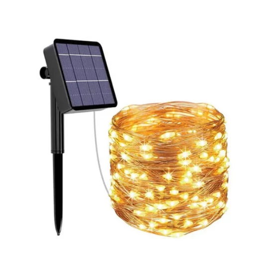 Solar Napelemes Melegfehér Kerti Fényfüzér 300LED