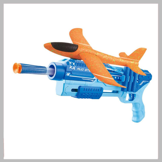 Játékfegyver kiegészítőkkel kék 1001429