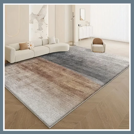 Puha gyapjú szőnyeg - Fekete & Barna 100x160cm DK907930-1