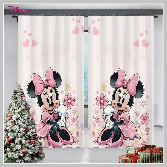 Disney Minnie egér mintás sötétítő függöny, 2 db 130 x 210 cm BK1247938-2