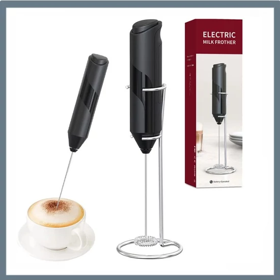Tejhabosító, kávé tamper, mini mixer állvány 07083