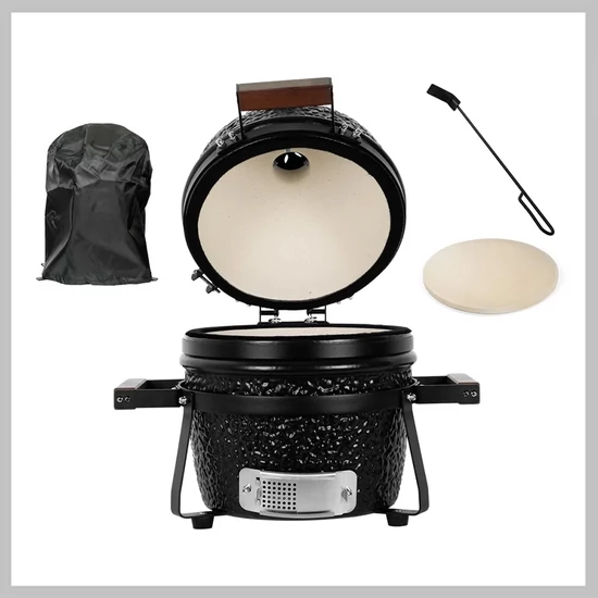 Kamado SE Premium Line Grillező 32cm matt fekete - készlet 16702