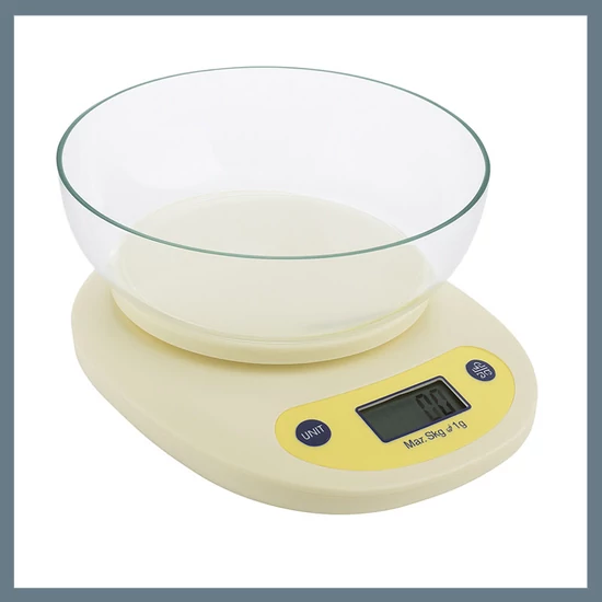 Digitális konyhai mérleg – max. 5 kg kapacitás CDT-KE2