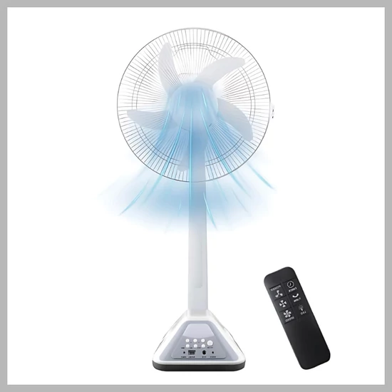 Napelemes, 16"-os AC/DC állóventilátor JG-F316HS