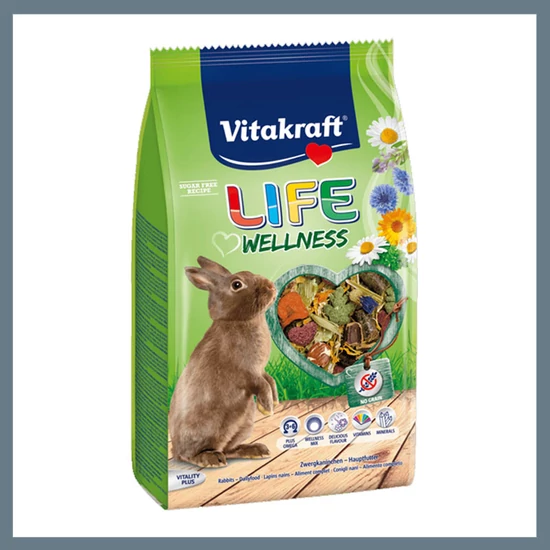 Vitakraft Life Wellness – Teljes értékű eledel törpenyulak számára 600g 0114084