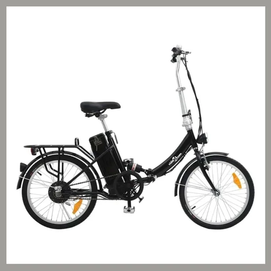 Elektromos összecsukható kerékpár – Fekete – 250 W 394200