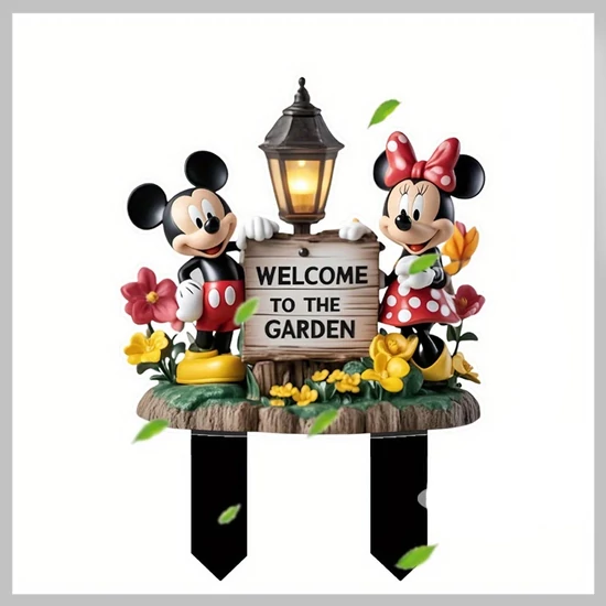 Disney Mickey Akril Kerti Tábla – 2D Kültéri Dekoráció VH1958201
