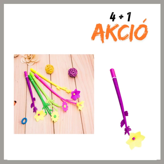 Dekoratív Virágos Toll 4+1 AKCIÓ DXU-117-akcio