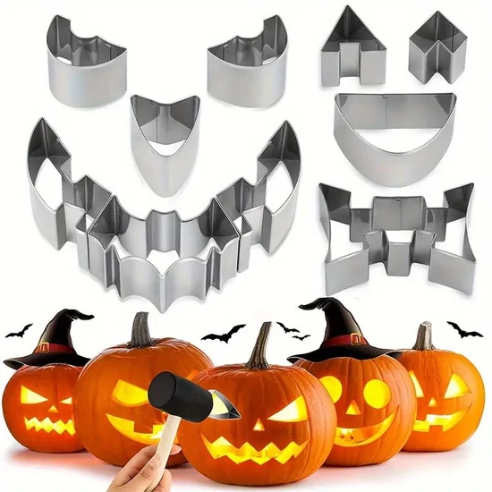 Halloweeni tökfaragó készlet  – 12 részes NP210514