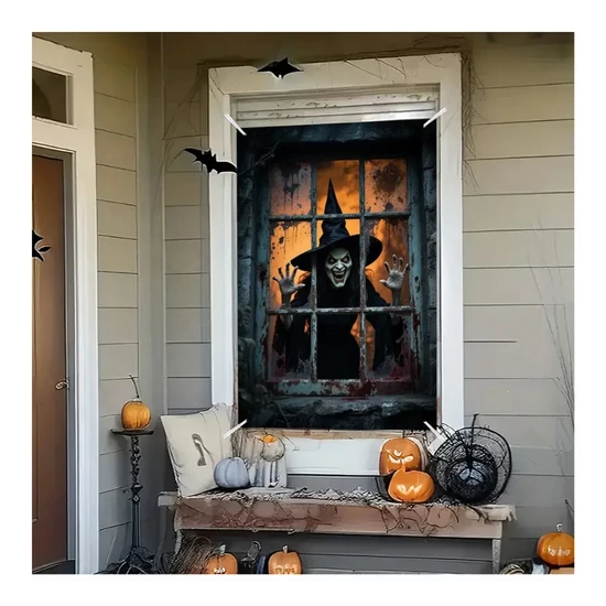 Halloween ablak dekoráció 80×120 cm – HH3756313