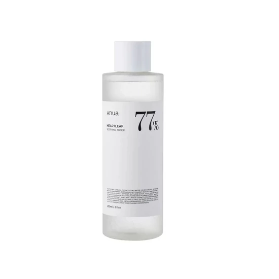 ANUA Heartleaf 77% Bőrnyugtató és Hidratáló Tonik, Kaméleonlevél kivonattal 250 ml 8809640734694