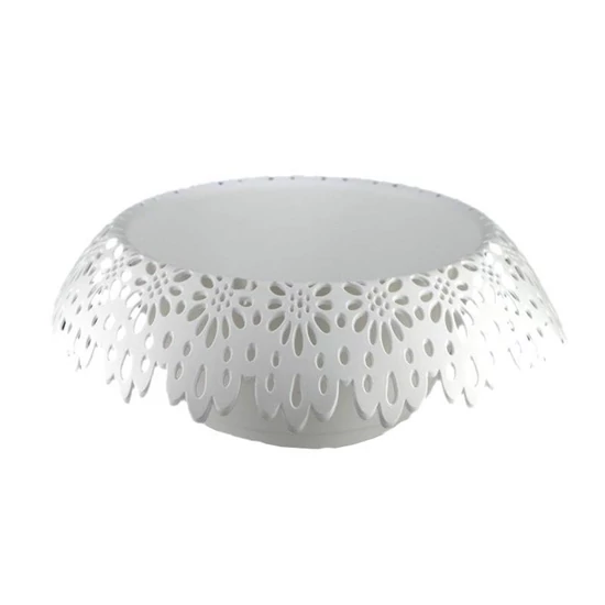 Műanyag virágtartó kaspó - Fehér 20cm 48928