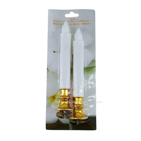 2db LED gyertya 19 cm 59642