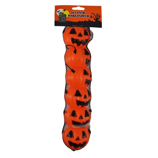 Halloween tök dekoráció műanyag – 6 db/csomag, 7×5 cm 55053T
