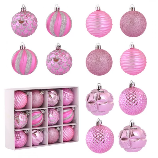 Karácsonyi díszgömbök – 12 db, 6 cm BSN10WZ2
