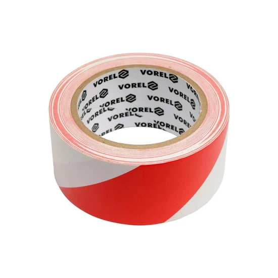 Figyelmeztető szalag piros/fehér 48 mm × 33 m TO-75230