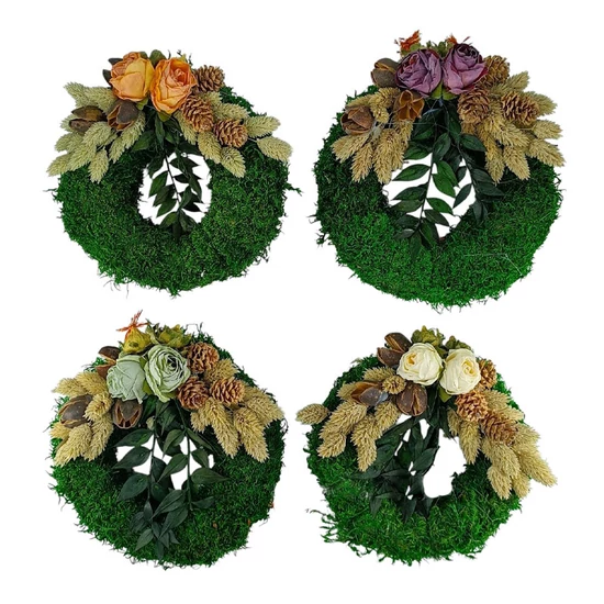 1 db Kegyeleti koszorú mohás 15 cm 26427