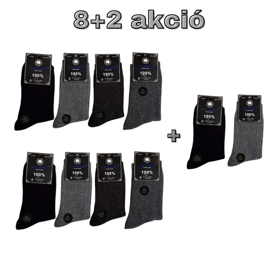 8+2 pár Férfi öltöny zokni  39-42 MP1002-5