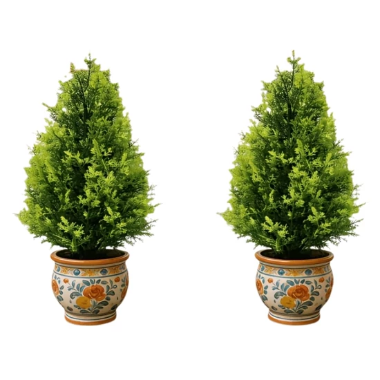 Valósághű műfenyő szett 2 db 45 cm 79M415K076